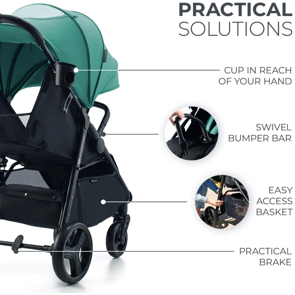 Коляска Kinderkraft Rine Juicy Green (KSRINE00GRE0000) (5902533922154) - зображення 11