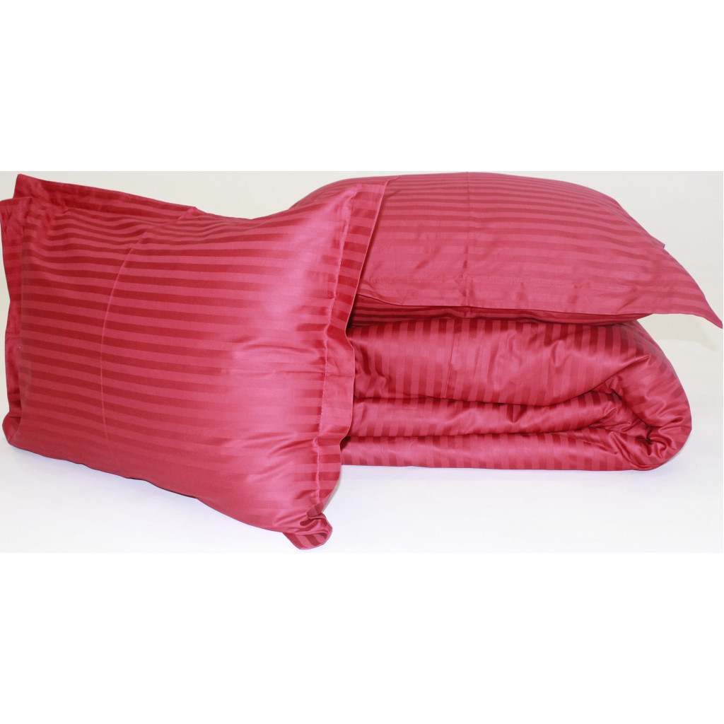 Постільна білизна MirSon SatinStripe 30-0018Red 220х240 King Size (2200005254523) - зображення 7