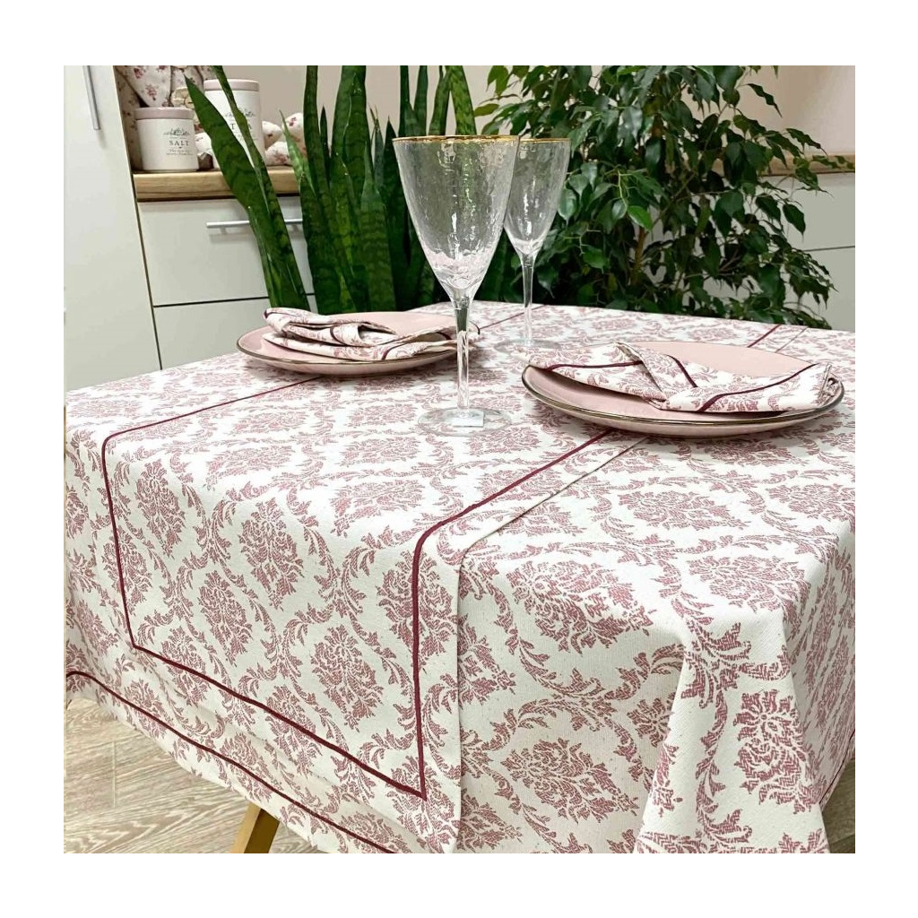 Скатертина Прованс Avantime Версаль Бордо 220х132 см (17291) - зображення 2