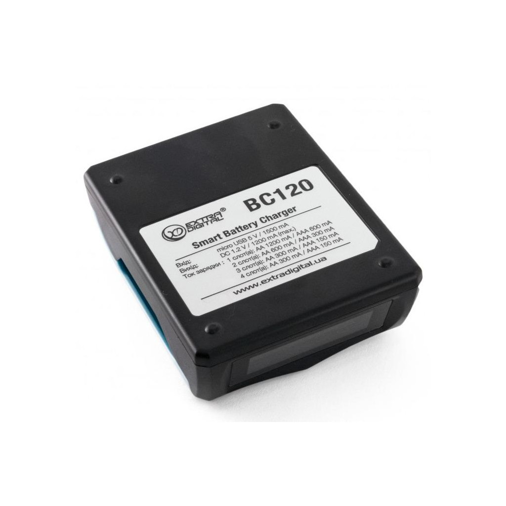 Зарядний пристрій для акумуляторів Extradigital BC120 (AAC2834) - зображення 8