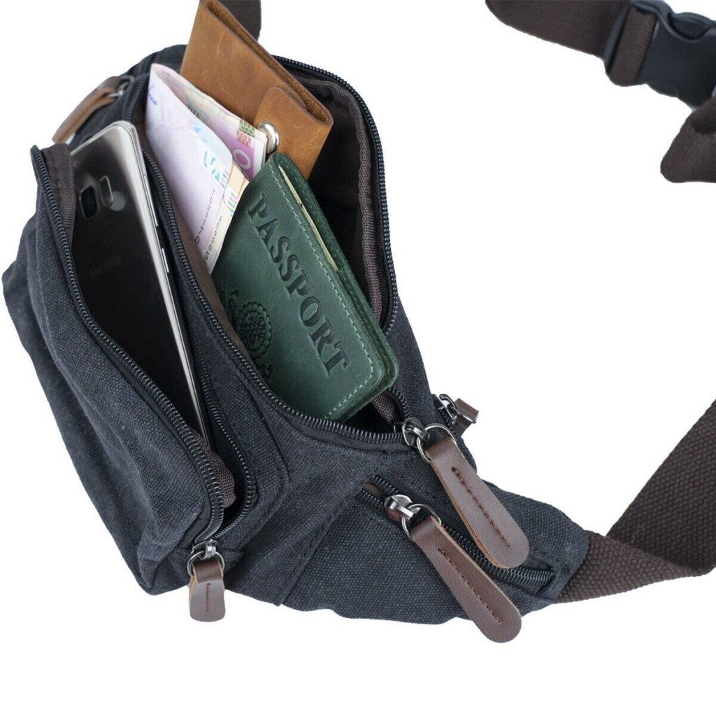 Сумка Vintage Текстильна Чорна (20085) - зображення 6