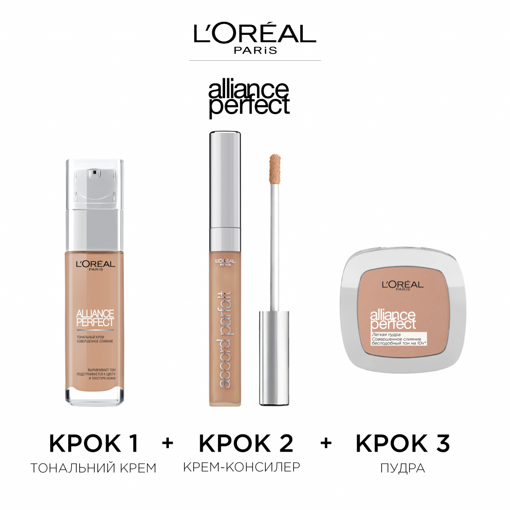 Пудра для обличчя L'Oreal Paris Alliance Perfect R3 - Бежево-рожевий (3600520816647) - зображення 4