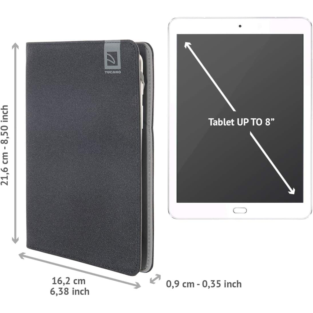 Чохол до планшета Tucano Vento Universal 7-8" black (TAB-VT78) - зображення 5