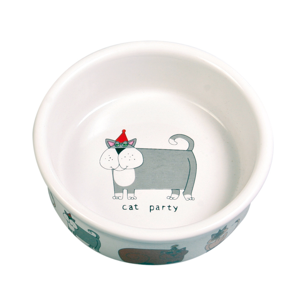 Посуд для котів Trixie Миска керамічна 200 мл/12 см (в асортименті) (4011905400815) - зображення 1