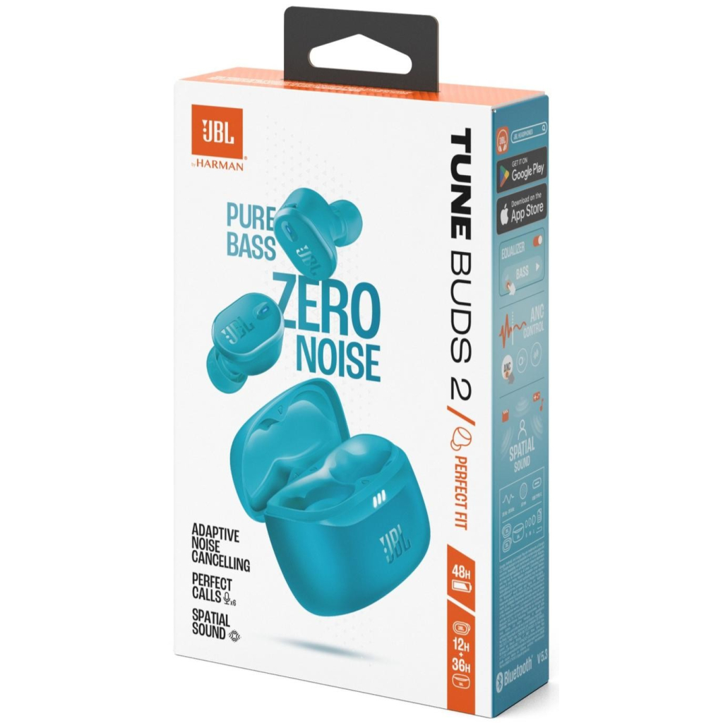 Навушники JBL Tune Buds 2 Turquoise (JBLTBUDS2TQE) - зображення 11