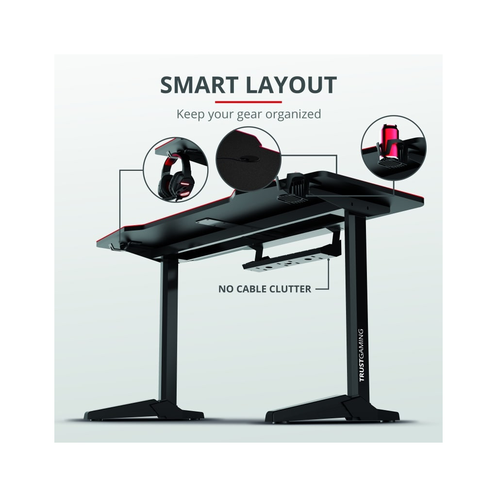 Комп'ютерний стіл Trust GXT 1175 Imperius XL Black (23802) - зображення 7