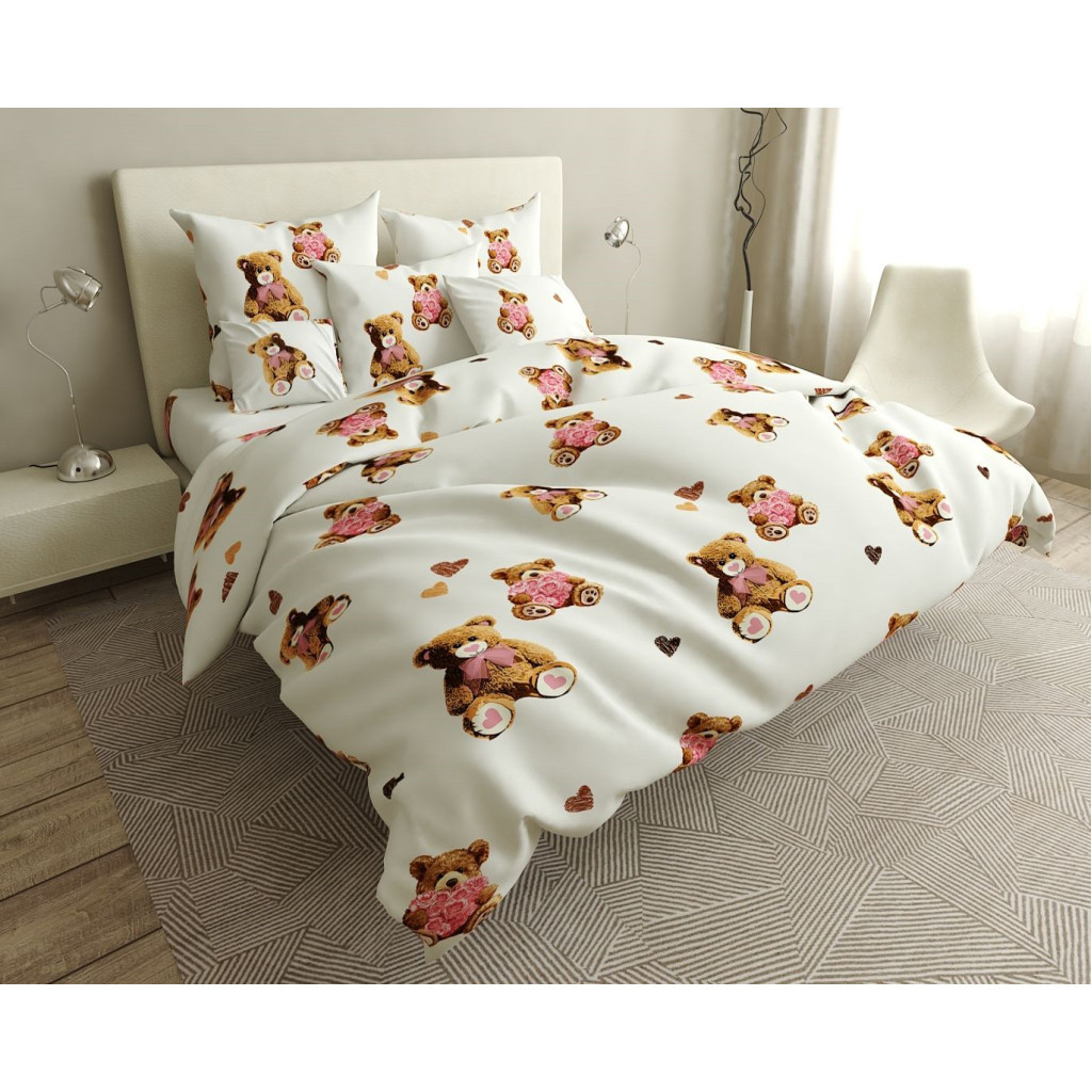 Постільна білизна MirSon Сатин 22-1246-1 Love Berry 200х220 (2200004107332) - зображення 1