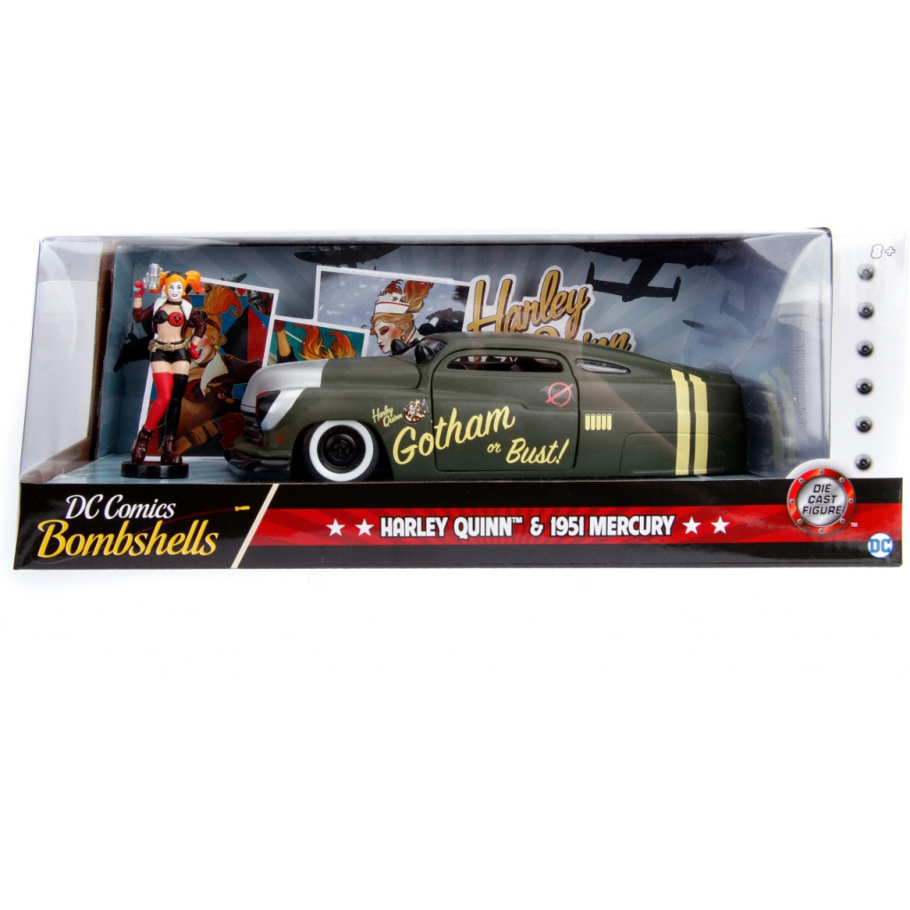 Машина Jada Харлі Квінн Mercury (1951) + фігурка 1:24 (253255005) - зображення 10