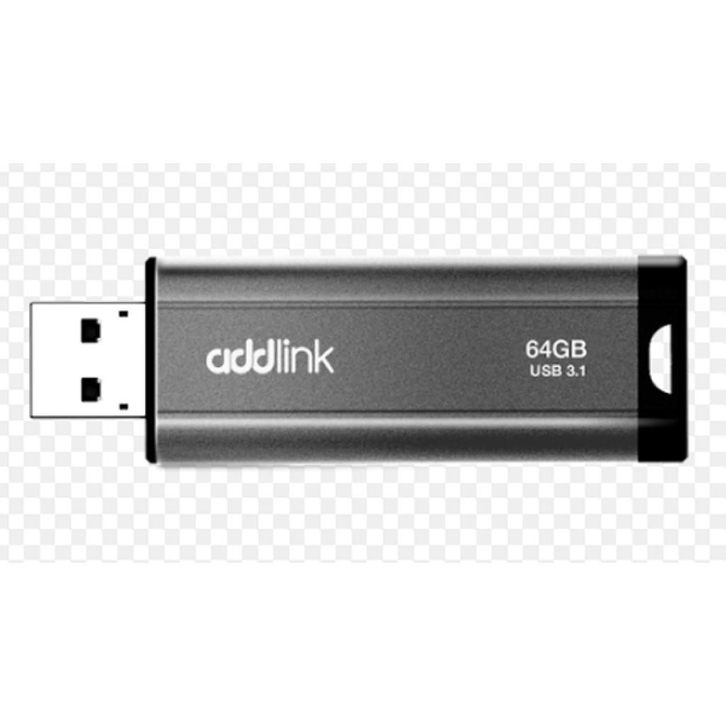USB флеш накопичувач AddLink 64GB U65 Gray USB 3.1 (ad64GBU65G3) - зображення 1