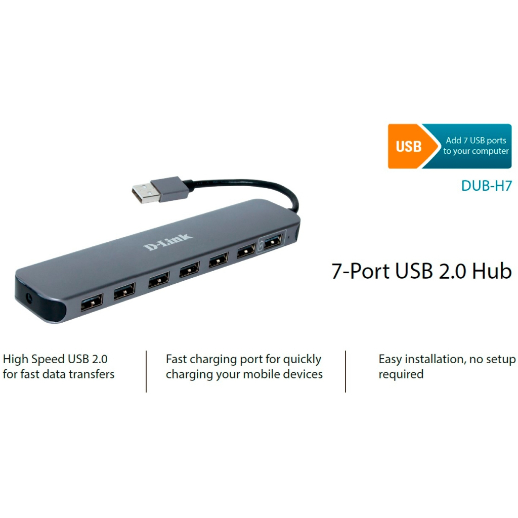 Концентратор D-Link DUB-H7 - зображення 2