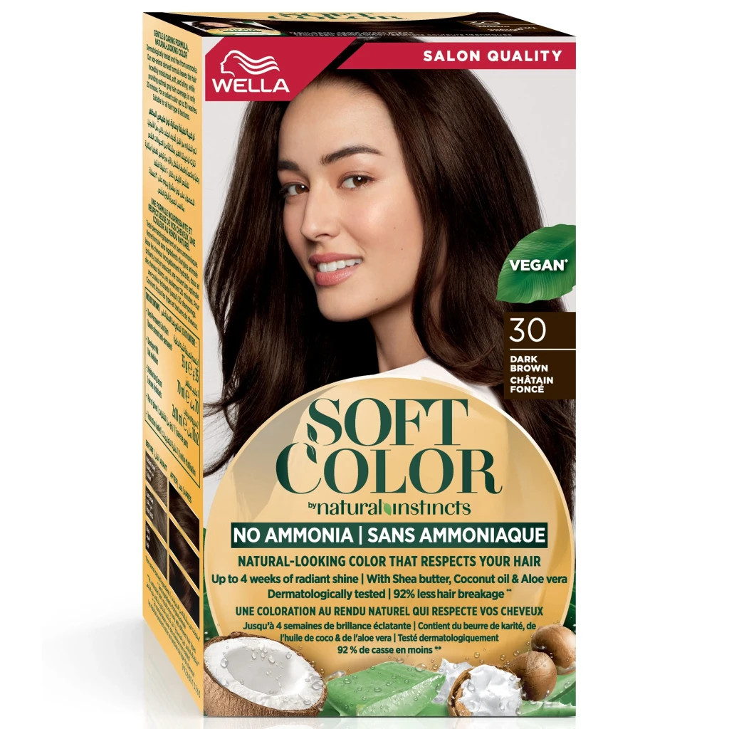 Фарба для волосся Wella Soft Color Безаміачна 30 - Темно-коричневий (3614228865869) - зображення 1