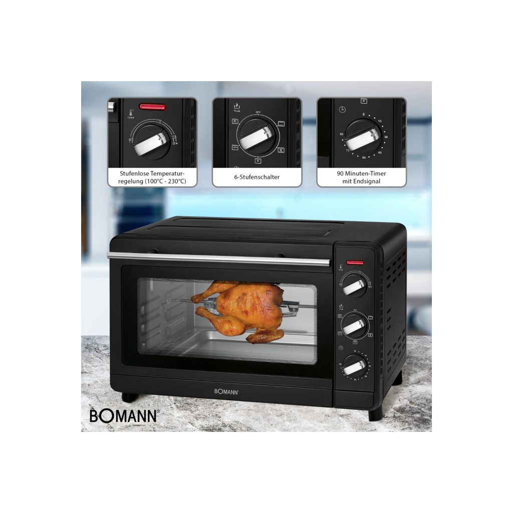 Електропіч Bomann MBG 6023 CB - зображення 3