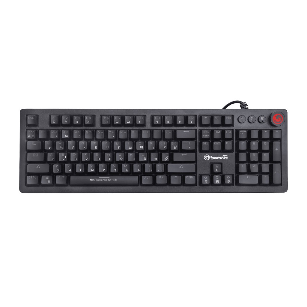 Клавіатура Marvo KG917 Multi-LED Mechanical Blue Switch - зображення 2