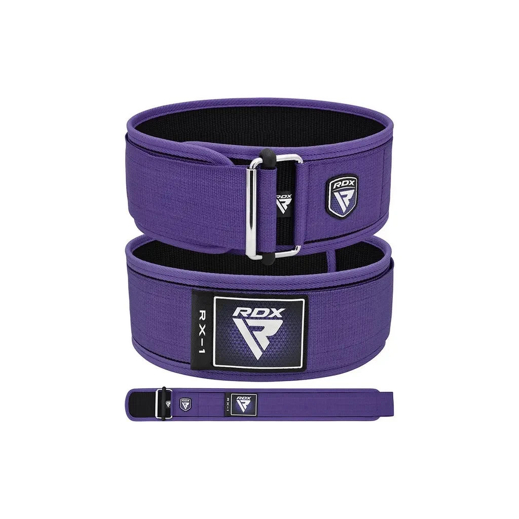 Атлетичний пояс RDX RX1 Weight Lifting Belt Purple S (WBS-RX1PR-S) - зображення 2