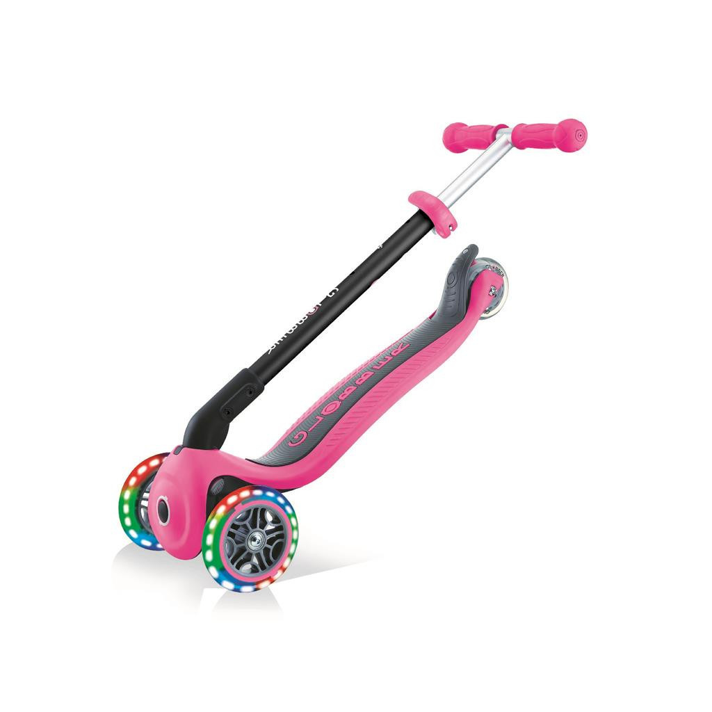 Самокат Globber Go up foldable plus рожевий з підсвічуванням (643-110) - зображення 9