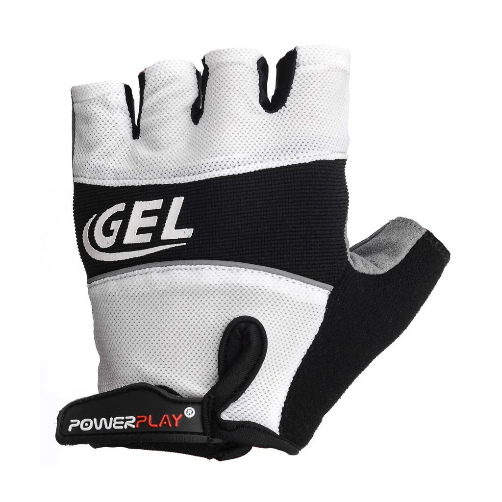 Велорукавиці PowerPlay 1058 White L (1058_L_White) - зображення 2