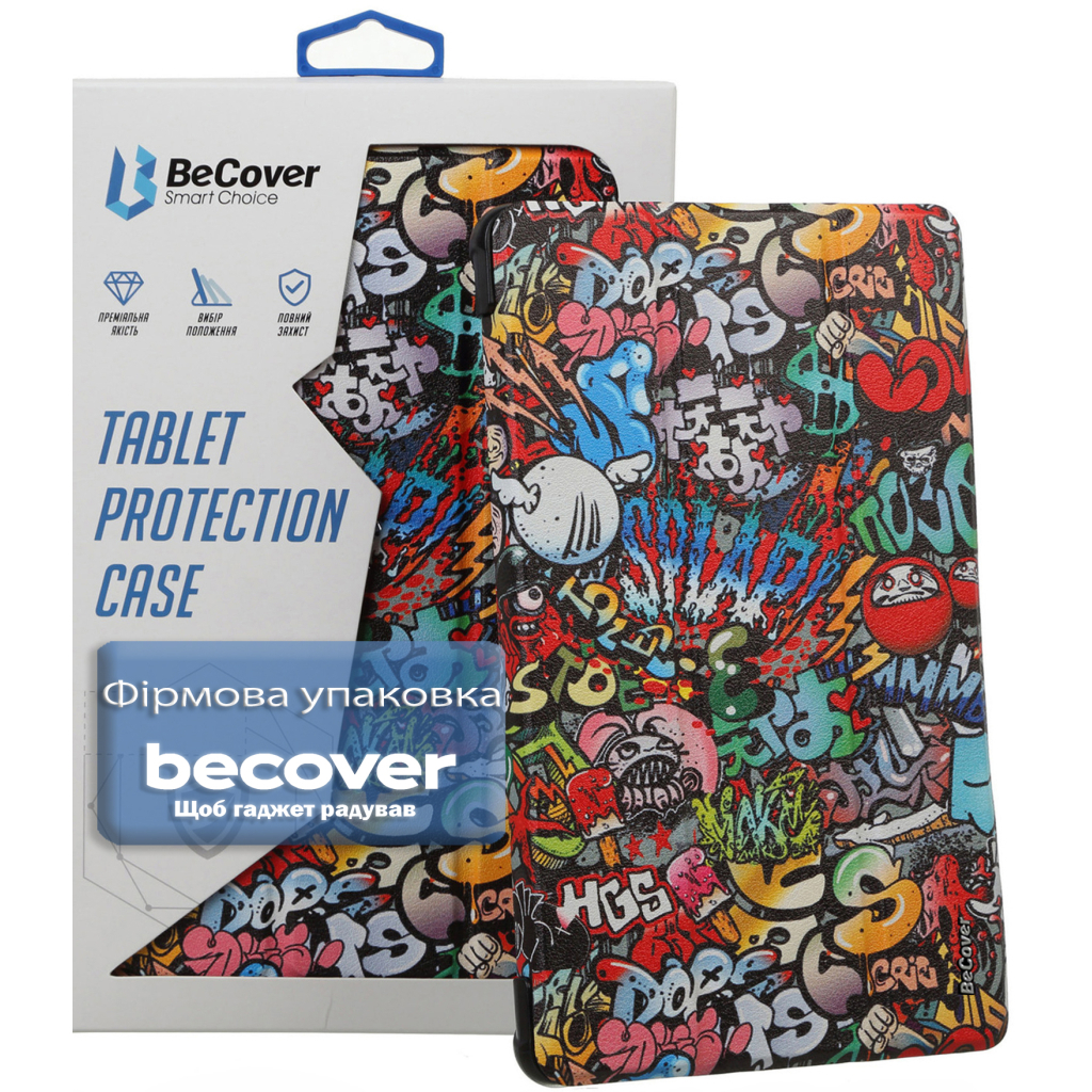 Чохол до планшета BeCover Smart Case Samsung Galaxy Tab A11 SM-X133/X135 8.7" Graffiti (713975) - зображення 7