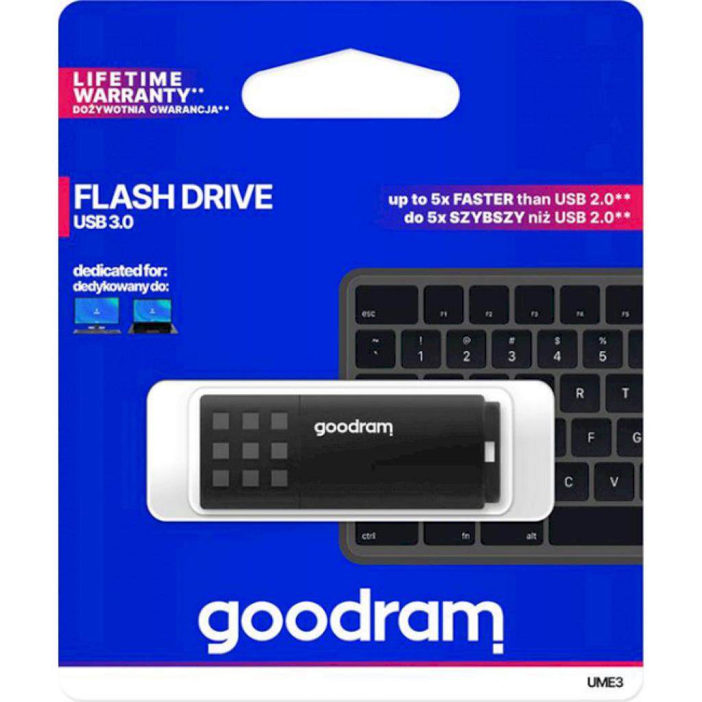 USB флеш накопичувач Goodram 128GB UME3 Black USB 3.0 (UME3-1280K0R11) - зображення 3