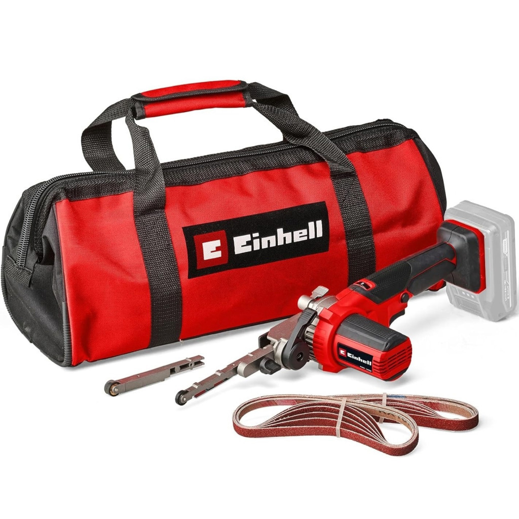 Шліфувальна машина Einhell стрічкова TE-BF 18 Li - Solo PX, 18В, 2 насадки 9/13мм, сумка (без АКБ та ЗП) (4461000) - зображення 1