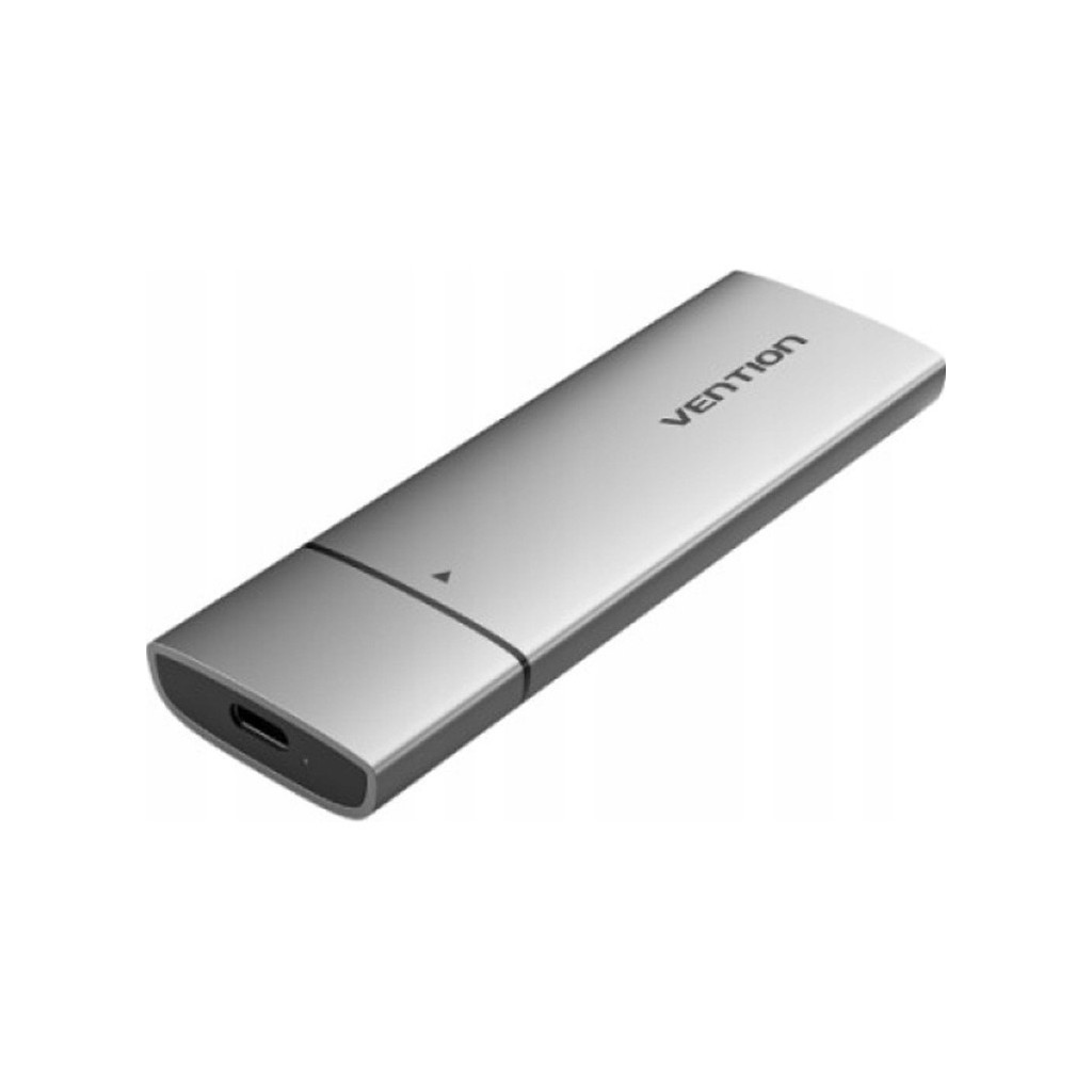 Кишеня зовнішня Vention SSD M.2 (NVME) M-key USB Type-C 3.2 gray (KPGH0) - зображення 1