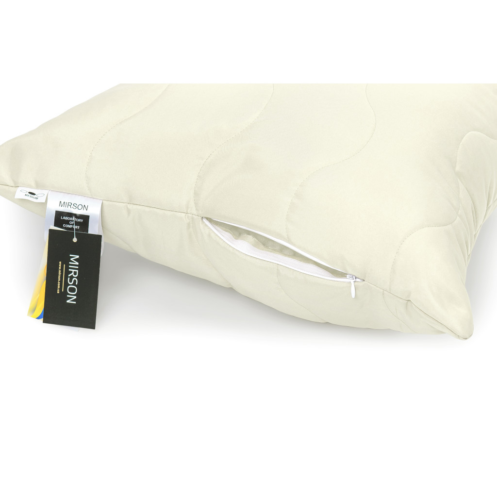Ковдра MirSon Набір EcoSilk всесезонний №1662 Eco Light Krem (2200002654982) - зображення 6