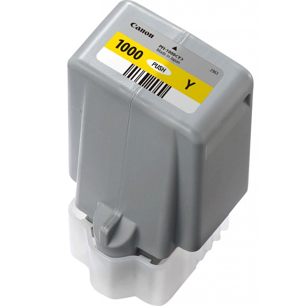 Картридж Canon PFI-1000Y (yellow) (0549C001) - изображение 2