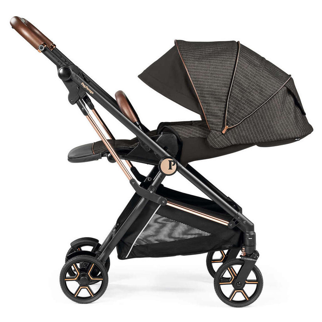 Коляска Peg-Perego 2 в 1 Vivace 500 вишукано-коричнева зі смужкою (IP28000000GS53SQ53) - зображення 2