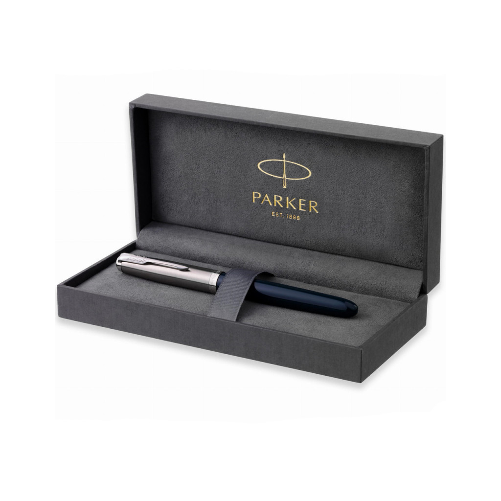 Ручка пір'яна Parker PARKER 51 Midnight Blue CT  FP F (55 211) - зображення 7