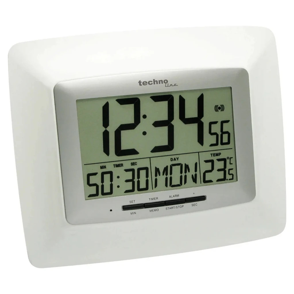 Настінний годинник Technoline WS8100 White/Silver (DAS301806) - зображення 2