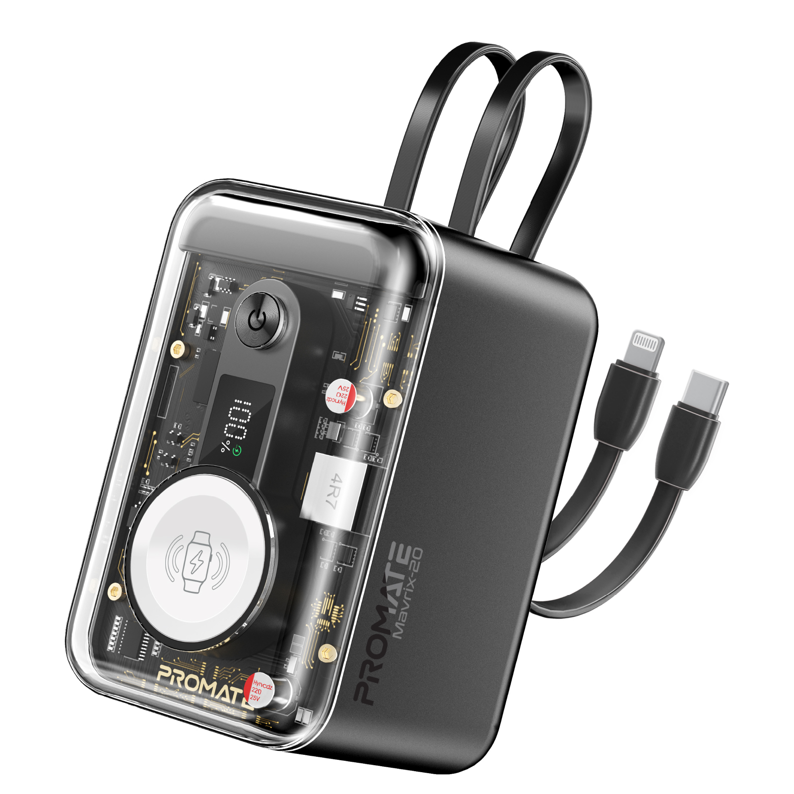 Універсальна мобільна батарея Promate Mavrix-20 20000mAh 65W Black - изображение 1