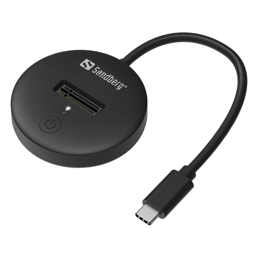 Док-станція для накопичувачів Sandberg USB3.2 Type-C toSSD M.2 NVMe M Key (136-47) - зображення 1