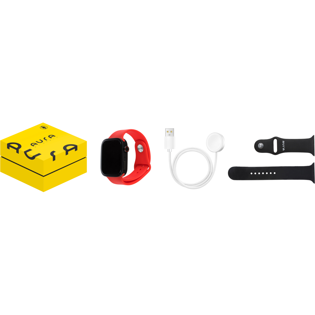 Смарт-годинник AURA X1 Pro 44mm Red (SWAX144R) - зображення 5