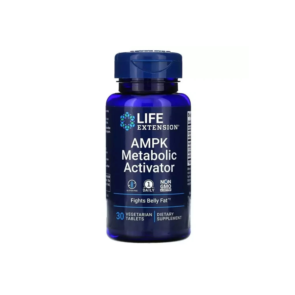 Вітамінно-мінеральний комплекс Life Extension Активатор метаболізму, AMPK Metabolic Activator, 30 вегетаріанські (LEX-22073) - зображення 1