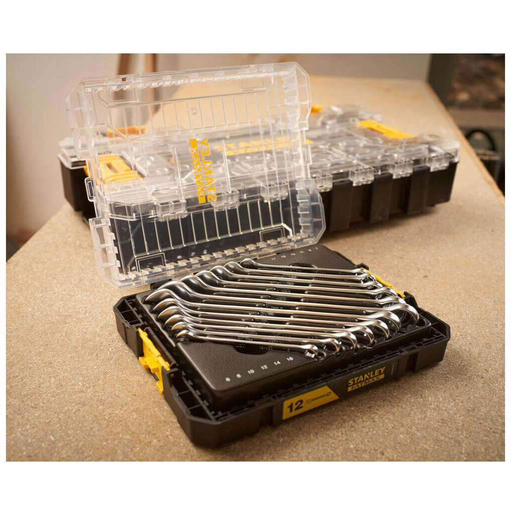 Ключ Stanley FATMAX комбінований, 12 шт: 6-17мм (FMMT98104-0) - изображение 7