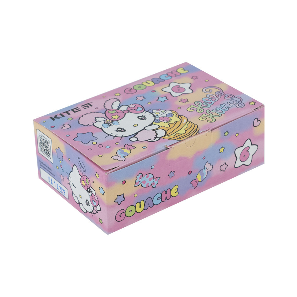 Гуашеві фарби Kite Hello Kitty 6 кольорів, 20 мл (HK23-062) - зображення 1