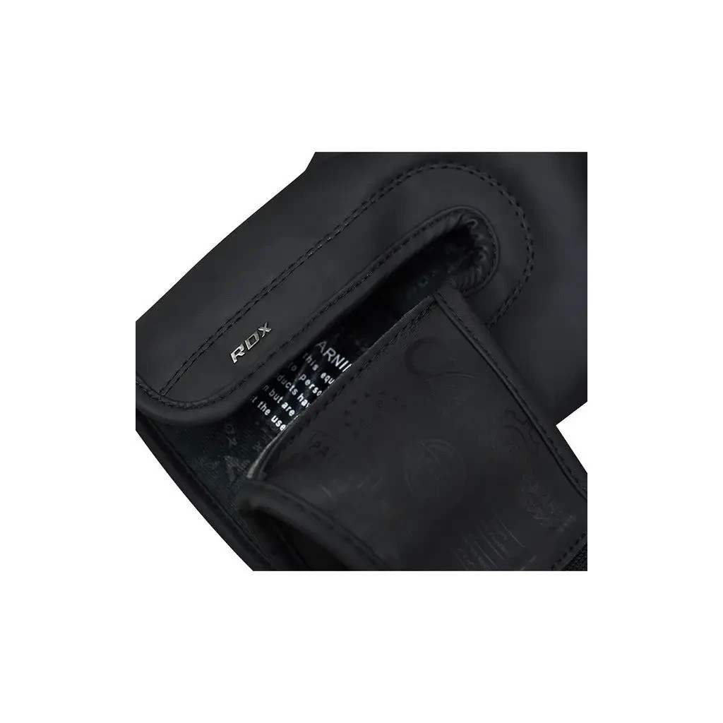 Боксерські рукавички RDX F15 Noir Matte Black 16 унцій (BGR-F15MB-16oz) - зображення 5
