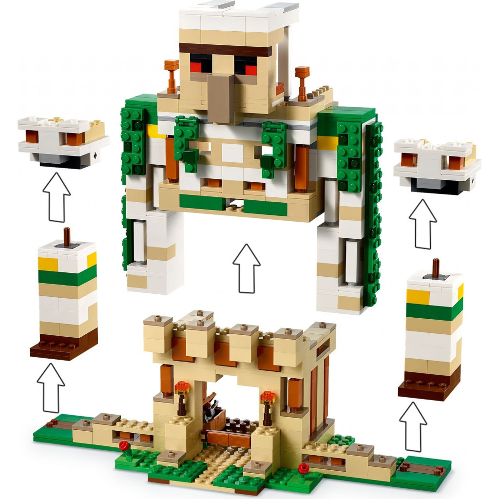Конструктор LEGO Minecraft Фортеця «Залізний голем» 868 деталей (21250) - зображення 6