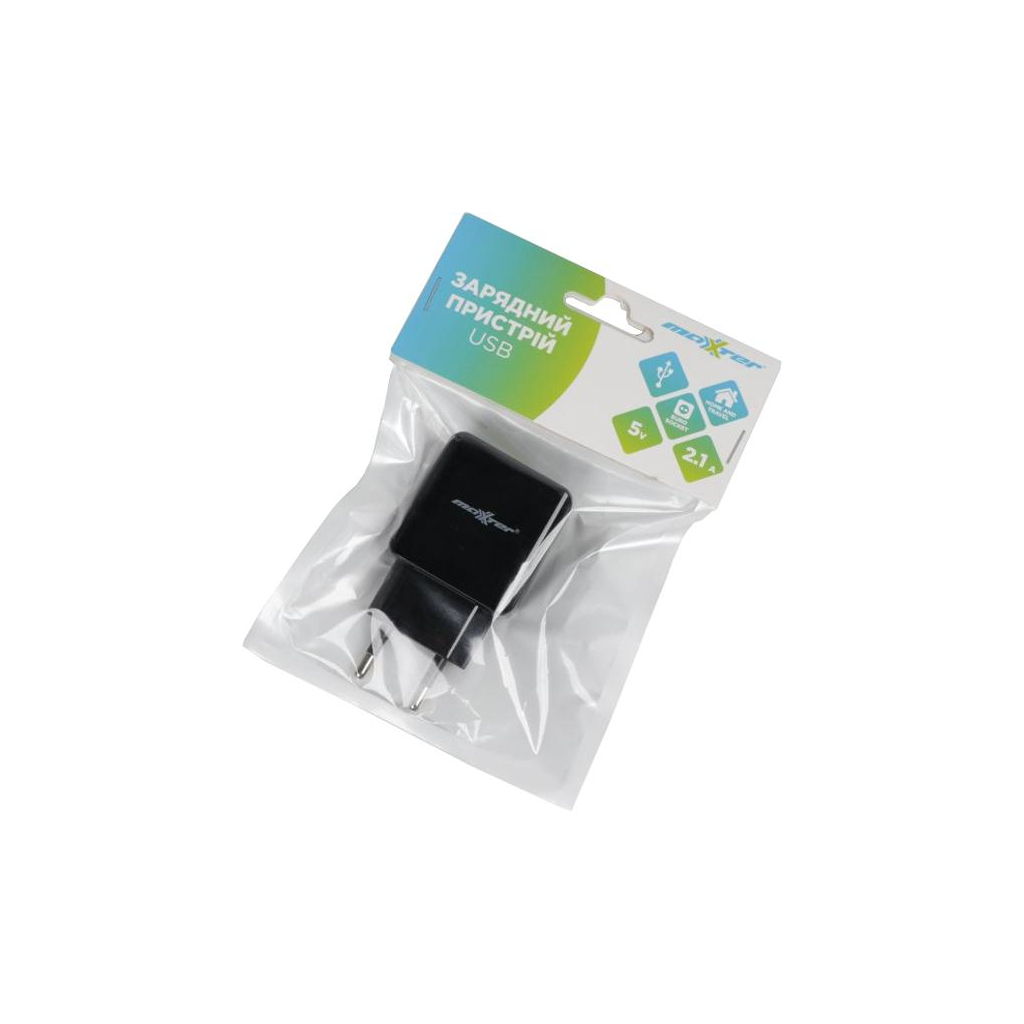 Зарядний пристрій Maxxter 2xUSB 5V/2.1A (UC-23A) - зображення 2