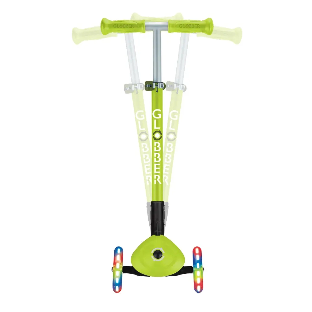 Самокат Globber Primo Foldable Lights колеса з підсвіткою до 50 кг 3+ Зелений (432-106-3) - зображення 6