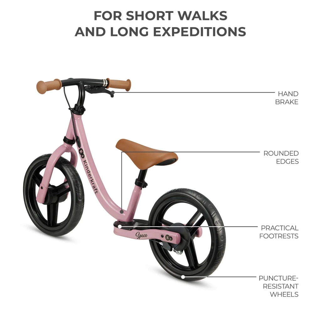 Біговел Kinderkraft Space Dark Pink (KRSPAC23PNK0000) (5902533925339) - зображення 5