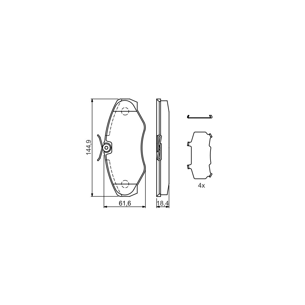 Гальмівні колодки Bosch 0 986 424 531 - зображення 3