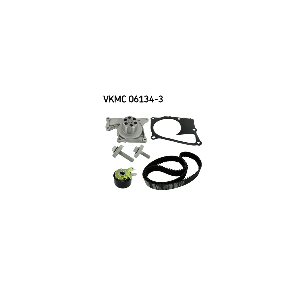 Комплект ременя ГРМ з помпой SKF VKMC 06134-3 - зображення 1