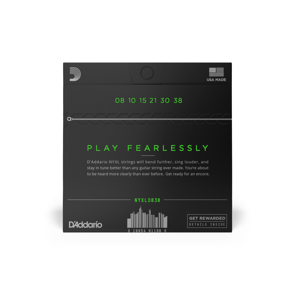 Струни для гітари D'Addario NYXL Electric Extra Super Light (08-38) (NYXL0838) - зображення 3