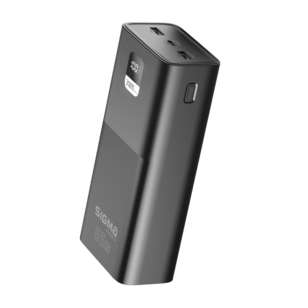Батарея універсальна Sigma X-power SI30A6QLX 30000mAh, PD/65W, LED, cable 100w, black (4827798835111) - зображення 5