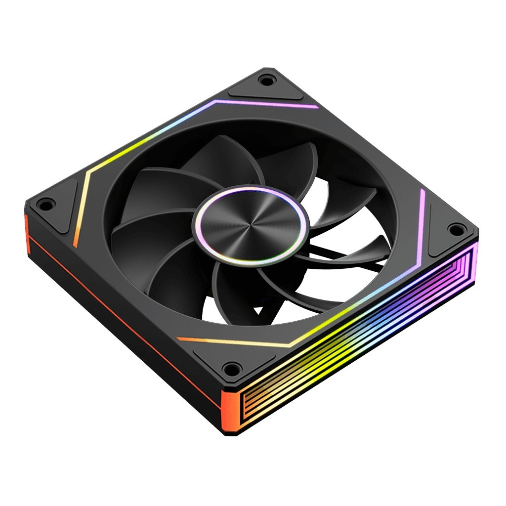 Кулер до корпусу PcCooler Вентилятор реверсний PCCOOLER FG120R ARGB BK чорний для корпусу 1 (FG120R ARGB BK) - зображення 4