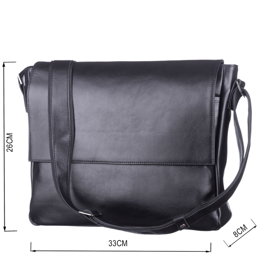 Сумка Shvigel Шкіряна Чорна (11039) - зображення 3