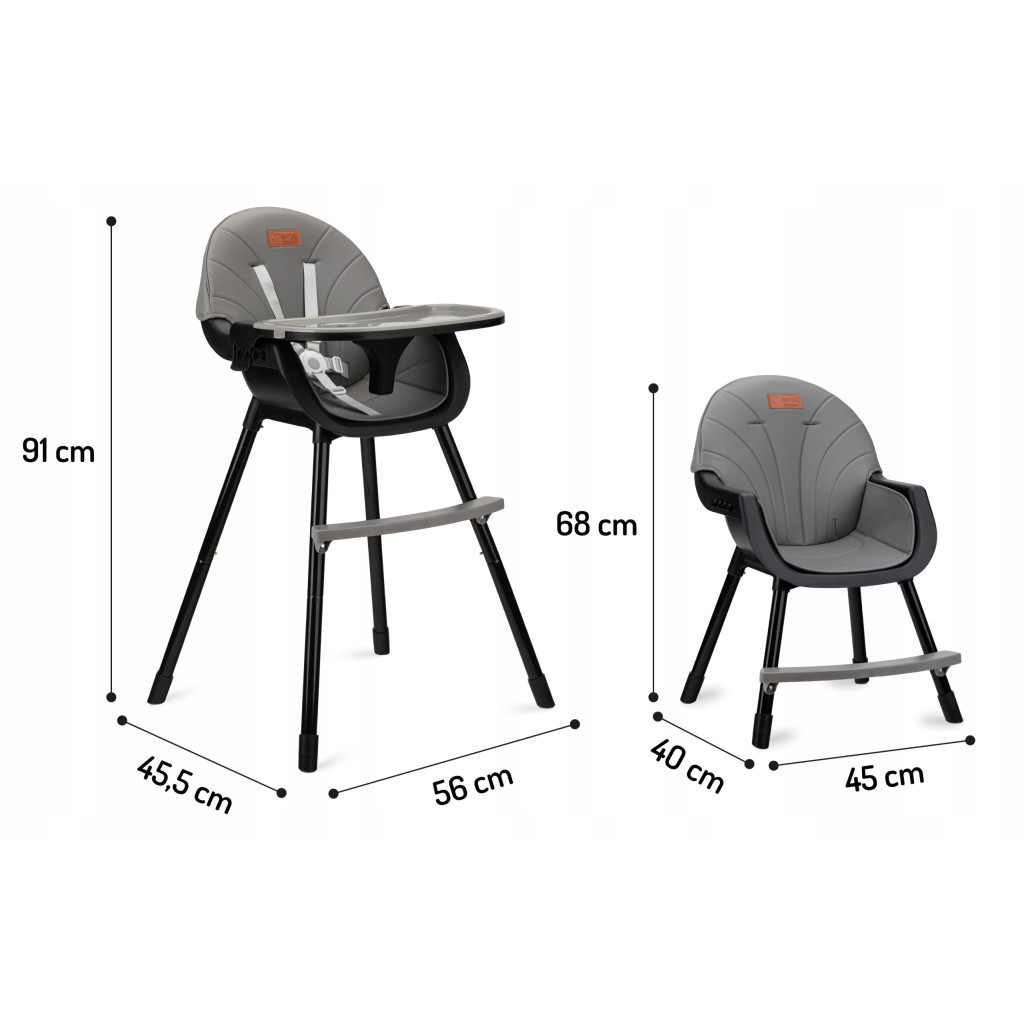 Стілець для годування MoMi Flovi black (KRKA00018) - зображення 11