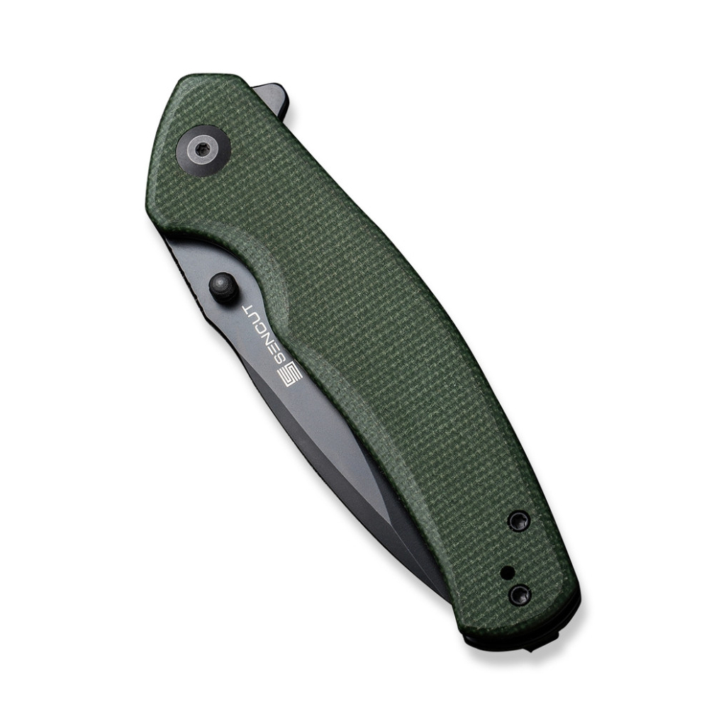 Ніж Sencut Slashkin Black Blade Green Micarta (S20066-3) - зображення 5