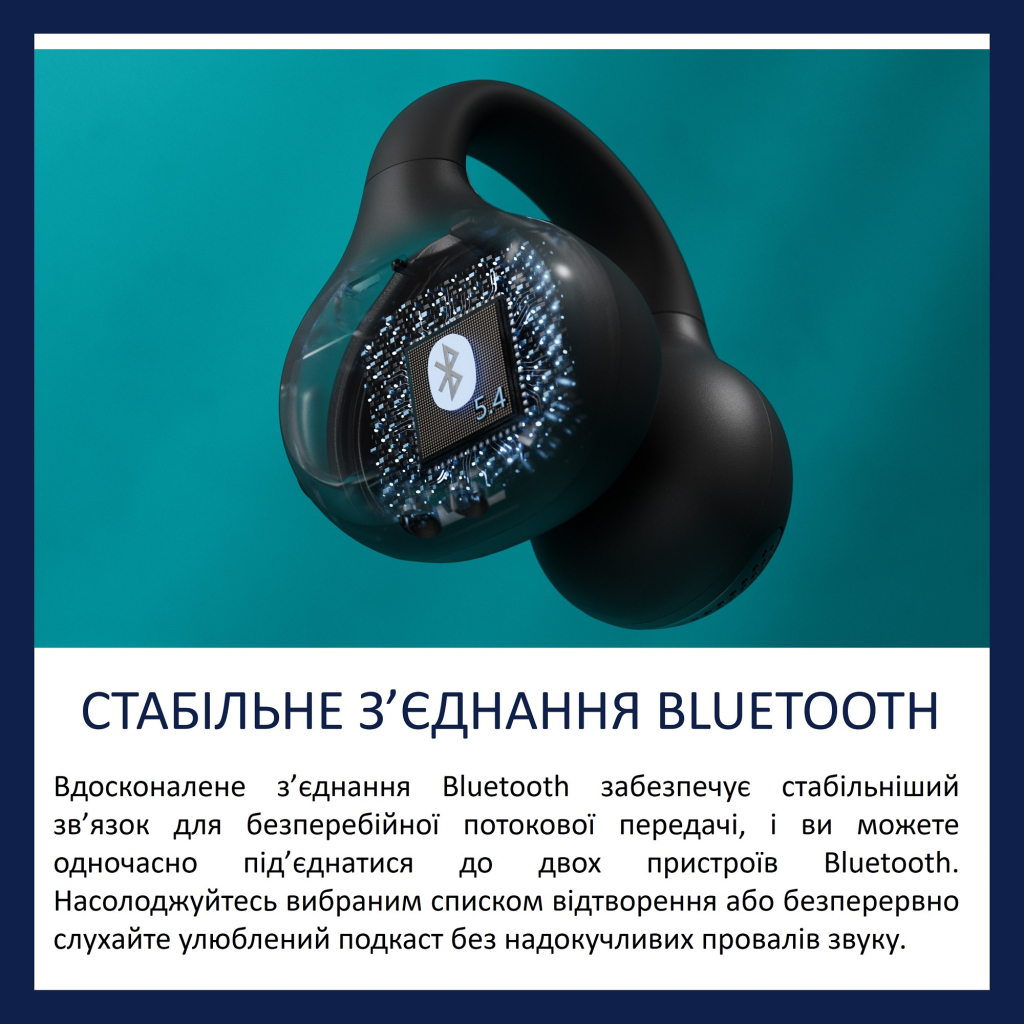 Навушники Philips TAQ2000BK/00 Wireless Black (TAQ2000BK/00) - зображення 4