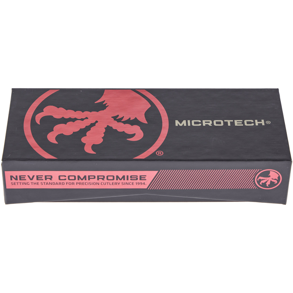 Ніж Microtech Ultratech Double Edge Black Blade FS Serrator Orange (122-3OR) - зображення 6